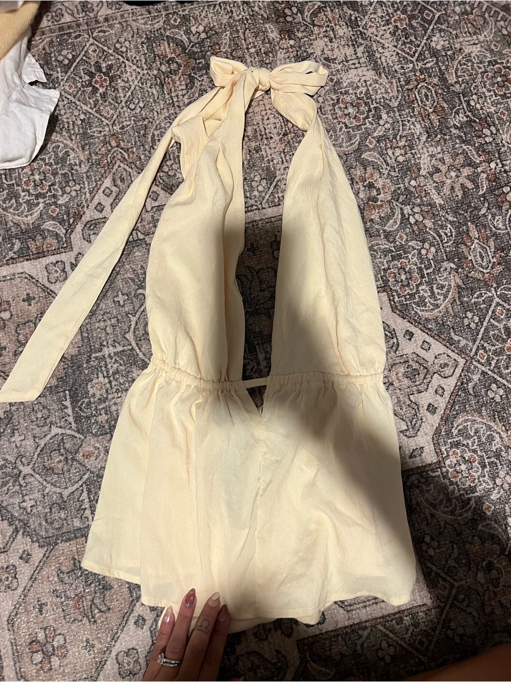 Pale Yellow Halter Top